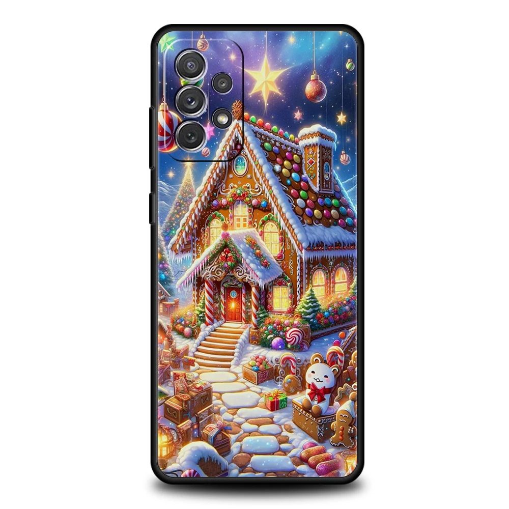 New Year Christmas Phone Case for Samsung Galaxy A55 A35 A15 A14 A25 A54 A51 A71 A72 A73 A32 A52 A52S A41 5G Silicone Shell Bags – Detail 6