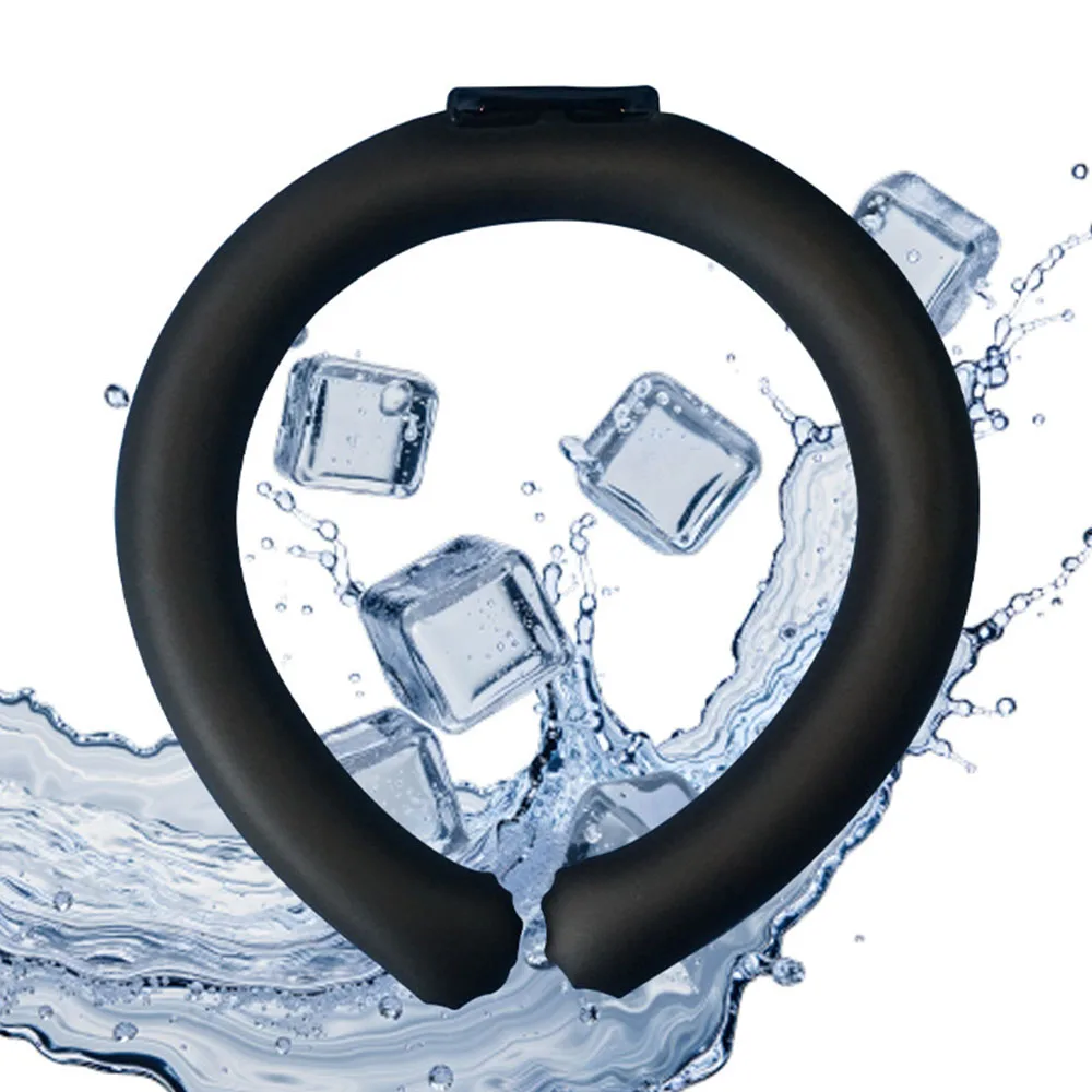 Neck Cooling Ring Portable Ice Cooler Wearable Body Cooling Ring For Hot Weather Outdoor Camping Hiking Cycling Running Fishing