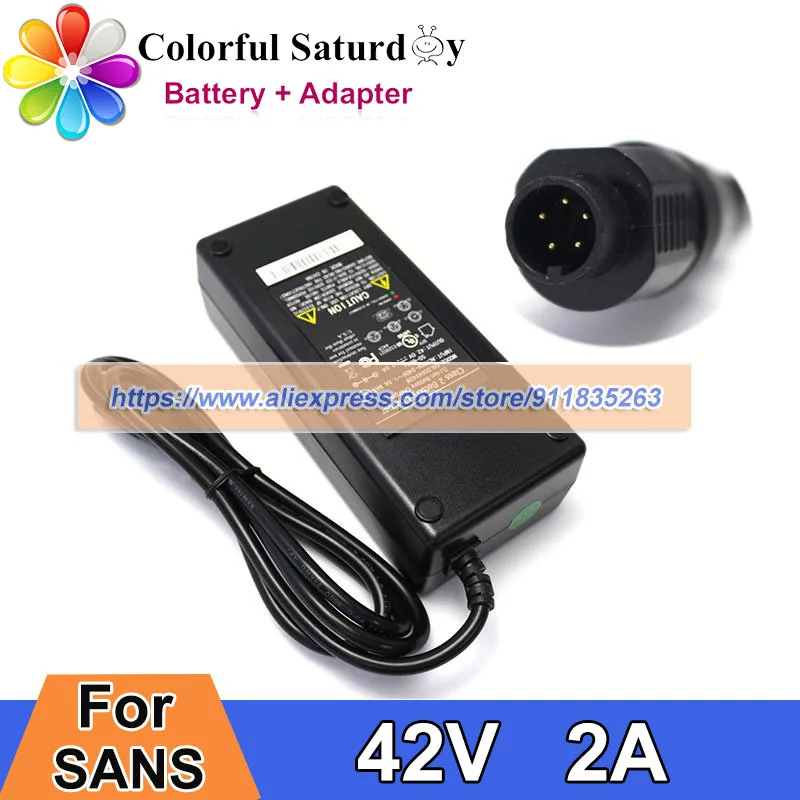 Carregador Especial de Pinos para Sans Sslc084v42m Phylion Sslc084v42xh 42v 2a 84w Original