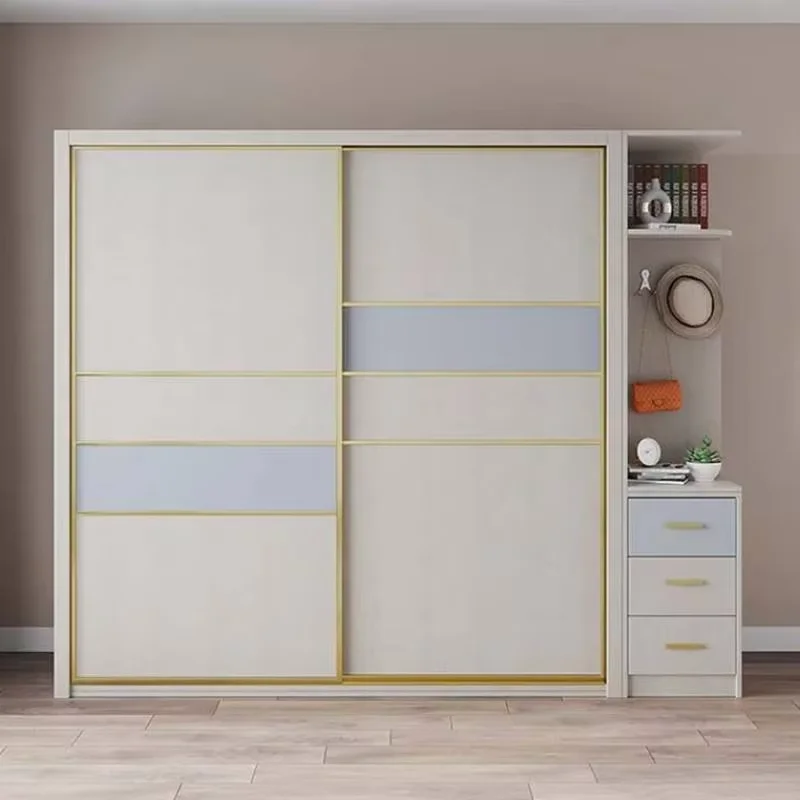 Modern Luxury Wardrobe Space Saving Cheap Drawers Wooden Hotel Closet Armable Bedroom Storage Quarda Roupas Bedroom Furniture
