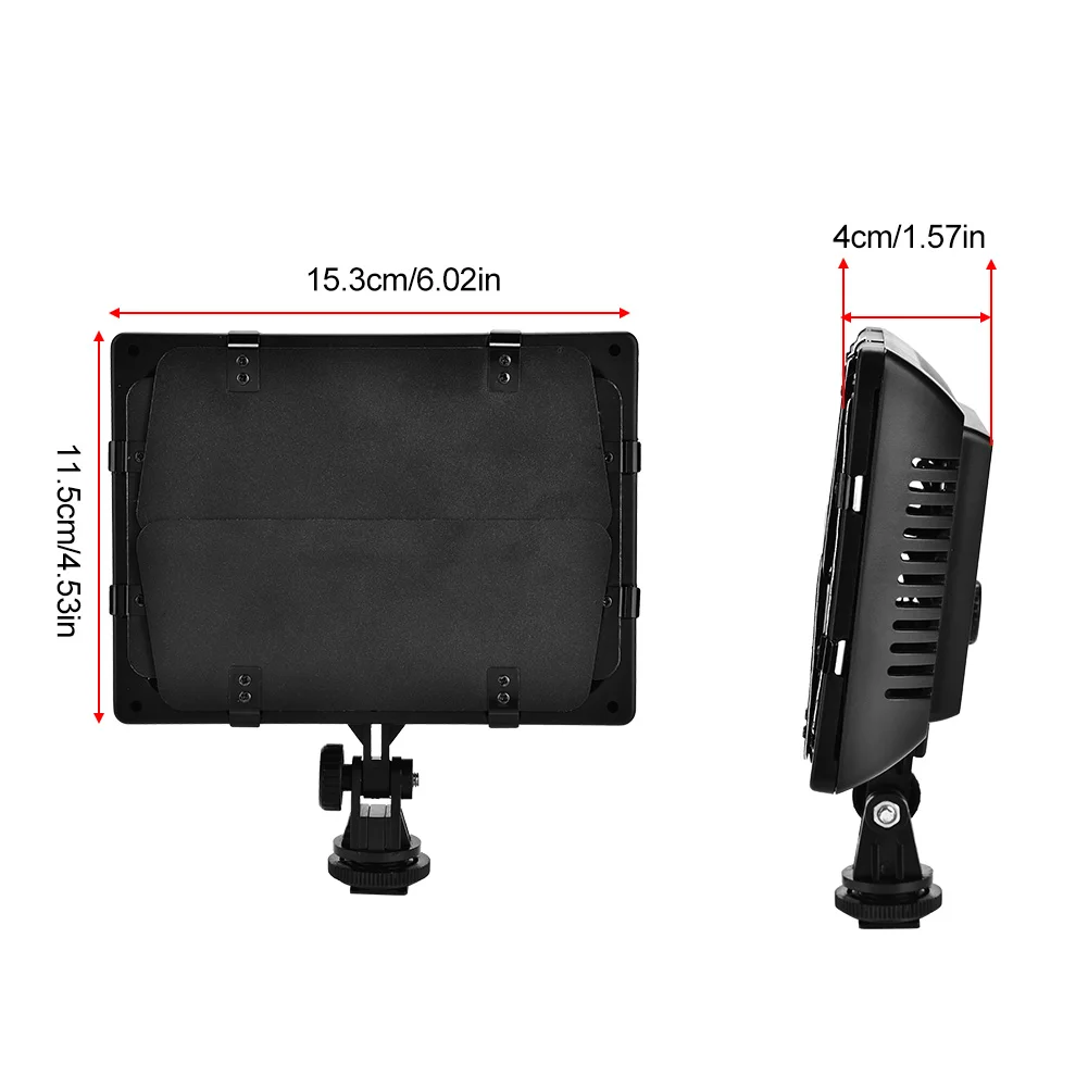 Photography Lamp Photography Light Video Lamp W160 Video Photography Light Lamp Panel 6000K LED for Camera DV Camcorder
