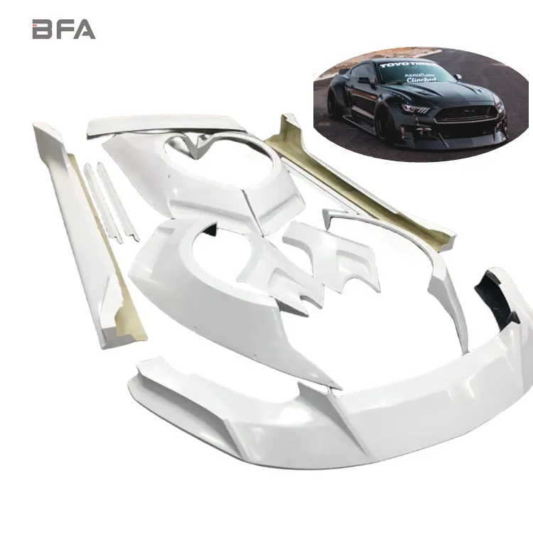

For Ford Mustang Upgraded Clinchad Wide-body Front and Rear Bumper Spoilers 2015-2017 Mustang Body Kit