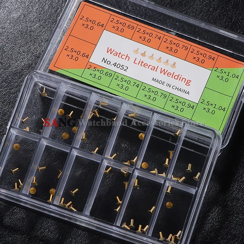 0.6mm Copper Material Fixed with Locating Pin Dial Foot Watch Repair Parts Tools Kit Dial Foot Watch Universal Dial Pin Diameter