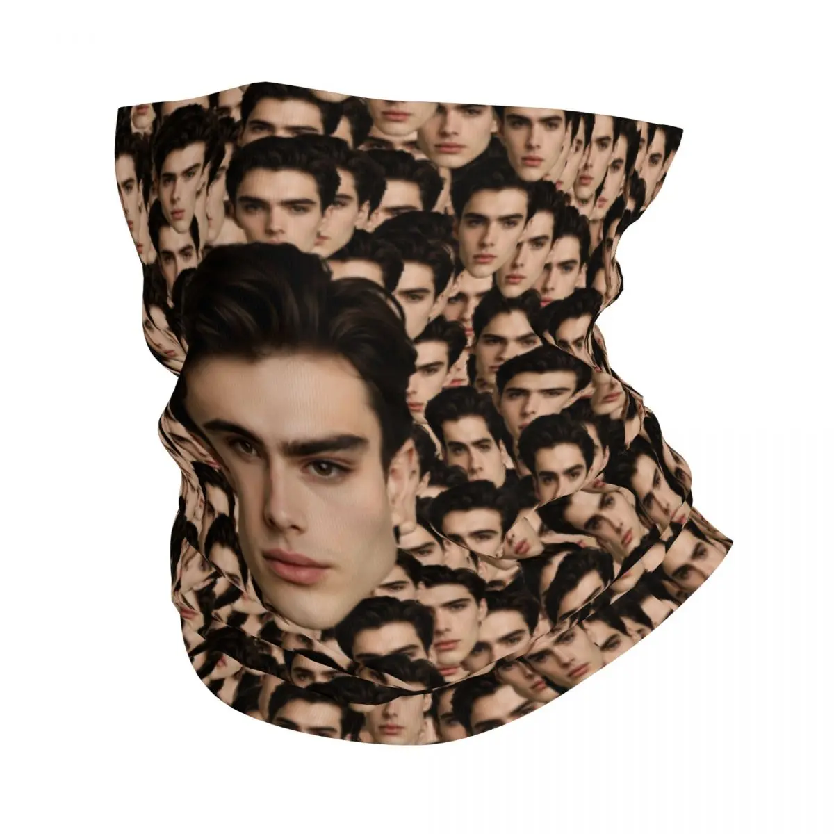 

Custom Personalized Face Photo Bandana Winter Neck Warmer Windproof Wrap Face Scarf for Ski Valentine's Day Gift Gaiter Headband