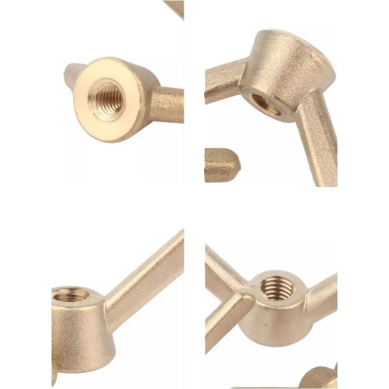 Metric Brass Wing Nuts M6 M8 M10 M12 M14 M16 M18 M20 M24 Sheep horn shape Nuts Special-shaped Hand Screw Nut Claw Nut