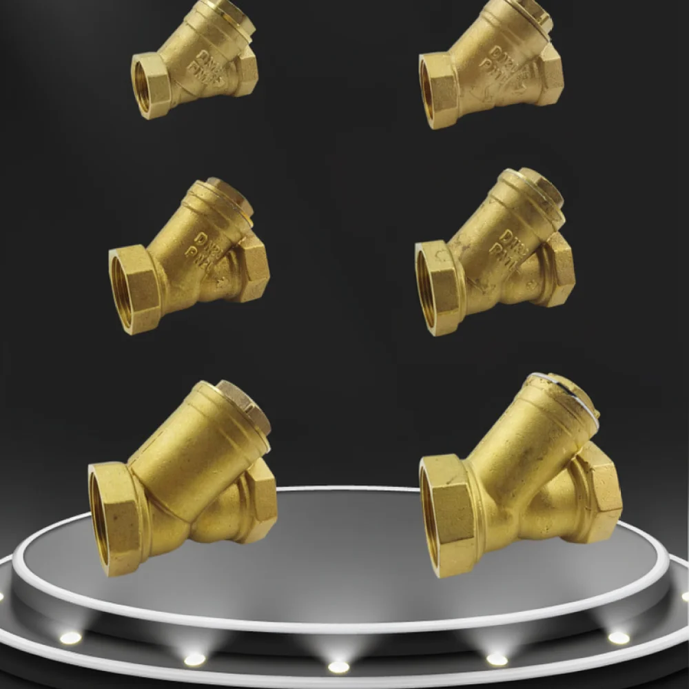 Brass Y Strainer Filter Water Pipe Plumbing System Valve Protector Industrial Sediment Cleaning Mesh Accessory Equipment