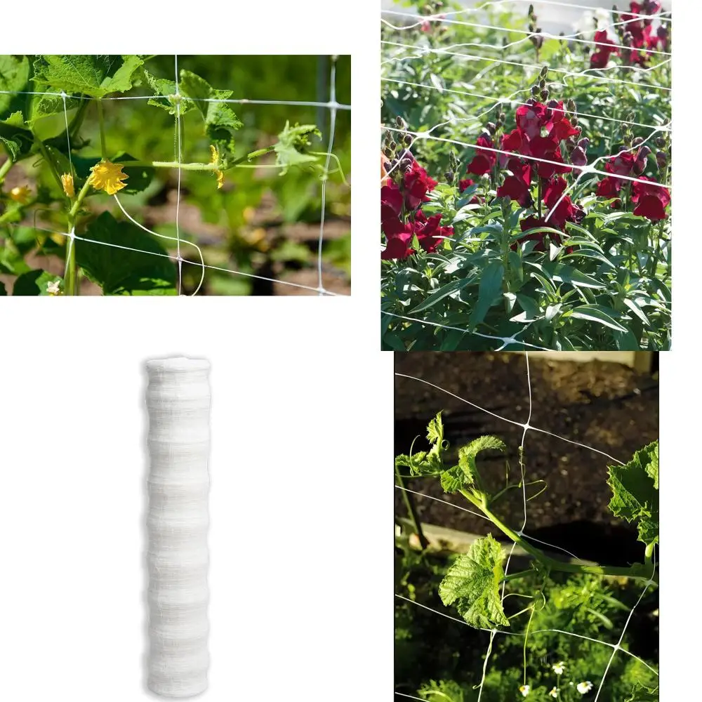 

Прочная квадратная сетка-решетка 6x6 дюймов для садовых растений, гороха, бобов и виноградных лоз