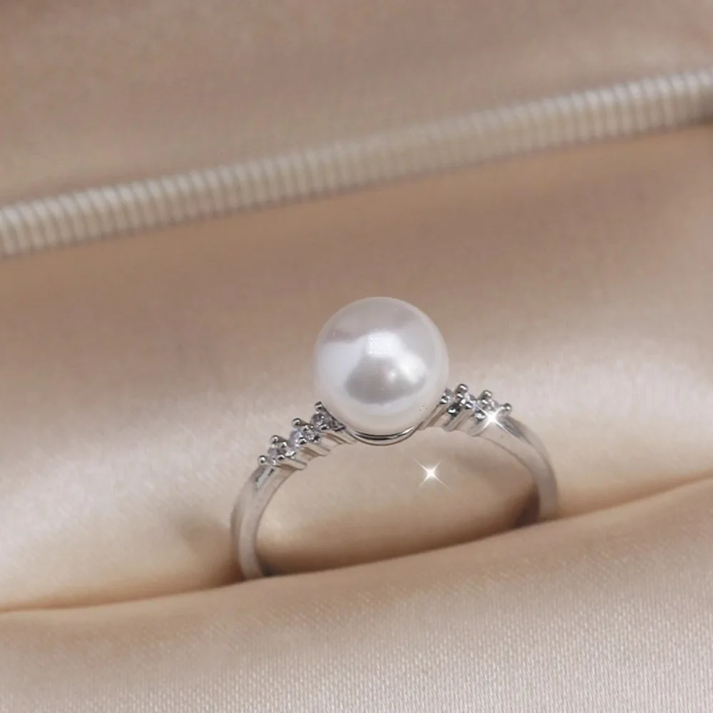 

5pcs Adjustable Gold Plated Pearl Ring Settings Findings & Accessories-for Jewelry Making Bulk Wholesale Craft Supplies 8-10mm