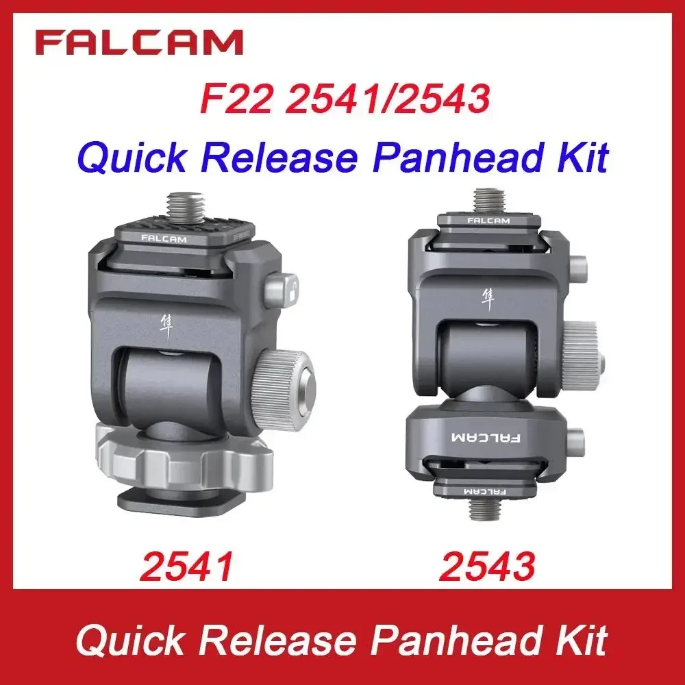 FALCAM F22 Dual Quick Release Panhead Kit Dual Head 2543 Quick Release Panhead Kit Single Head 2541 เอียง Monitor Mount