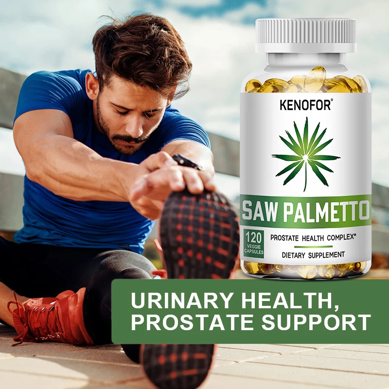 Prostate Health Capsules - Natural Saw Palmetto Extract DHT Blocker, Helps Relieve Pain and Helps Maintain Normal Energy Levels