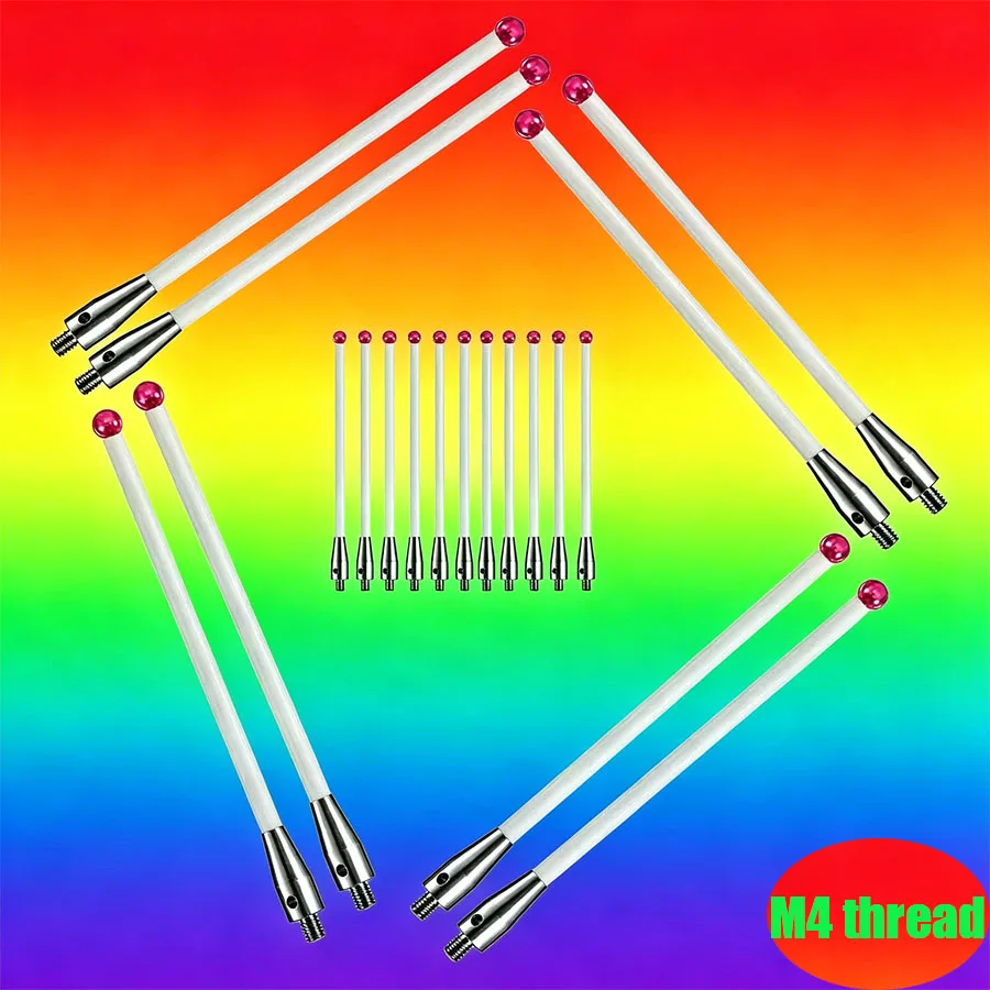 2018 New M4 Ruby Ball Probe Contact Pin Ceramic Axis CNC Machine Tool Measurement Sensor Contact Pin Replacement Contact Pin