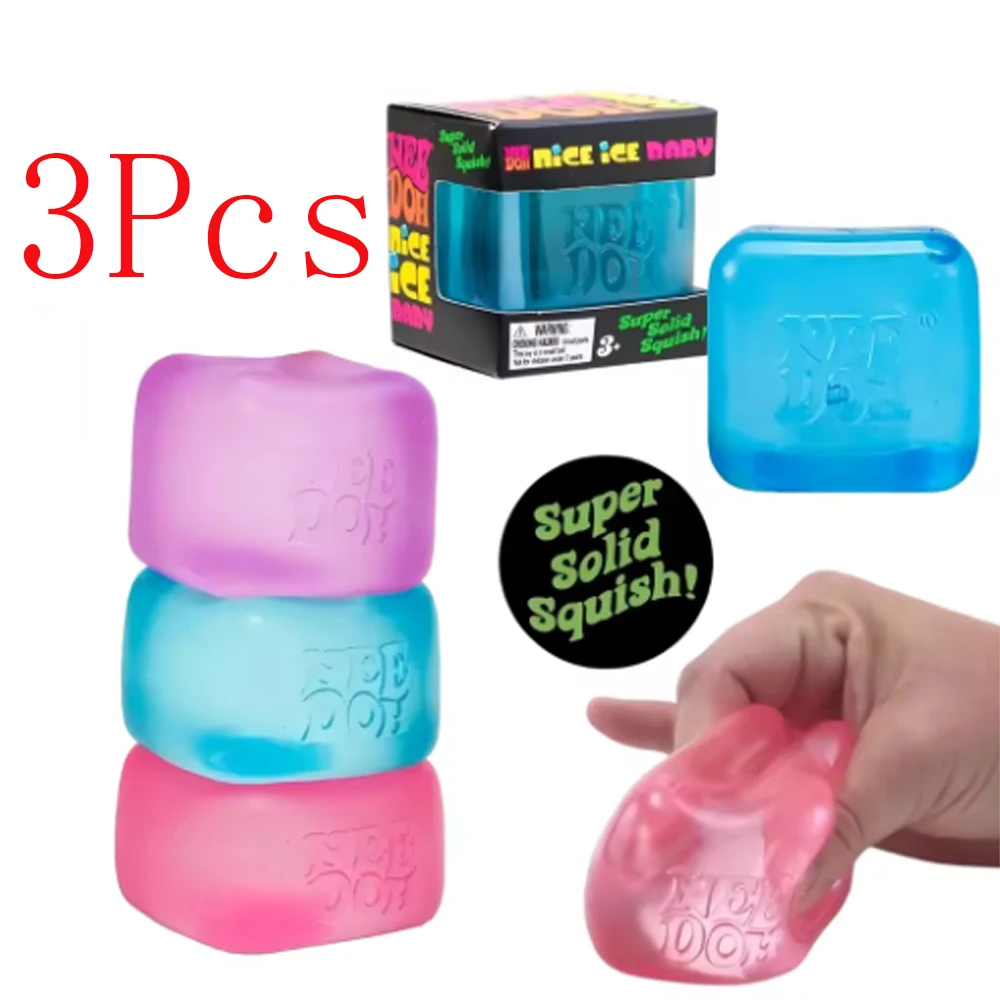 3 cubos sensoriales nuevos y bonitos, herramienta antiestrés para la ansiedad y la concentración, cubo sensorial de escritorio para adultos y niños
