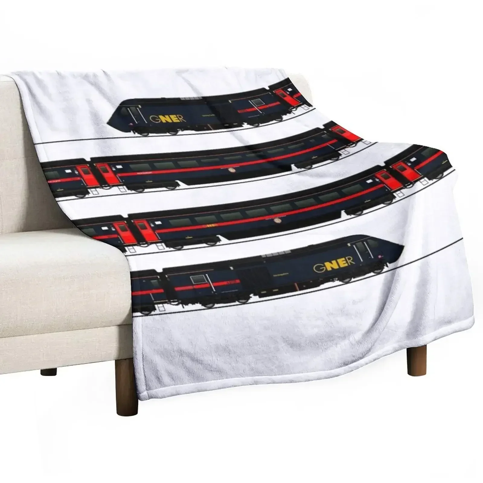 

GNER HST CLASS 43 LOCOMOTIVE Throw Blanket Beautifuls Decorative Sofas valentine gift ideas Blankets