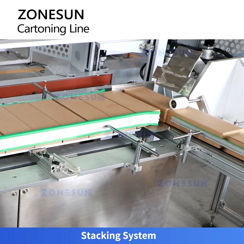 Zonesun ZS-FAL180V5 Linha de papelão automática Caso Embalagem Caixa Máquina de gravação Máquina de papelão