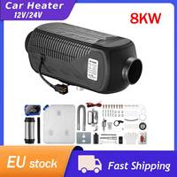 8KW 12V Car Heater 8000W 24V Air diesels Heater Red Free Silencer Car Heater For Trucks Motor-Homes Boats Bus LCD key Switch