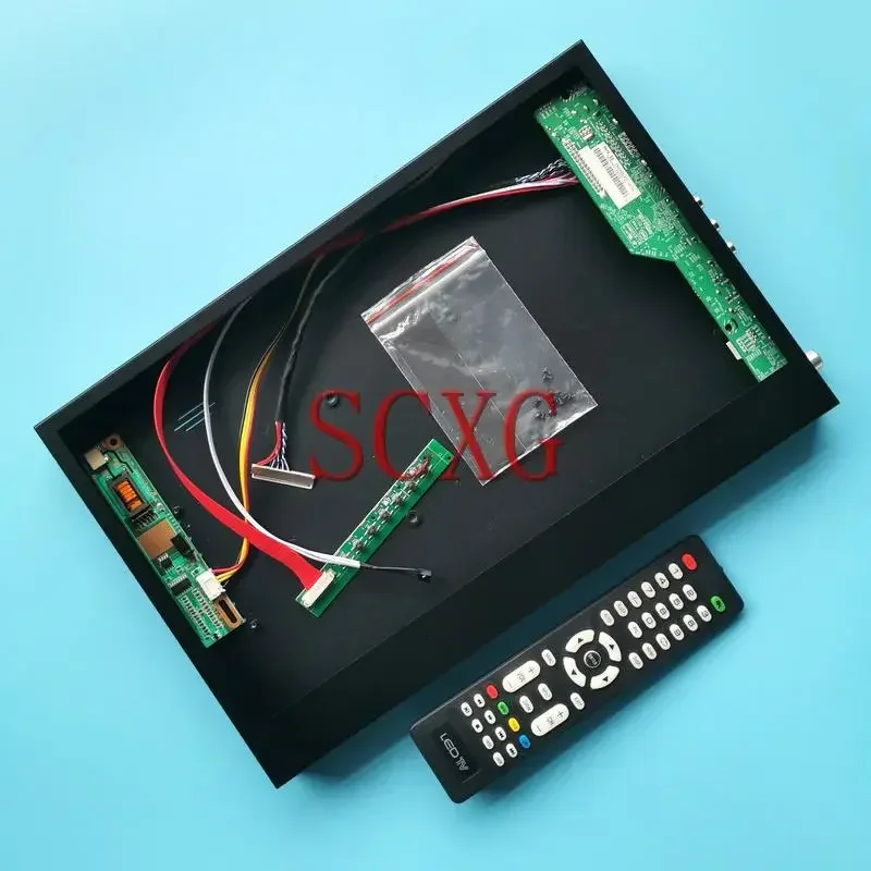 Metal Case+TV Analog Driver Board Fit LTN133AT01 LTN133W1 VGA AV USB HDMI-Compatible 1280*800 30 Pin LVDS 13.3