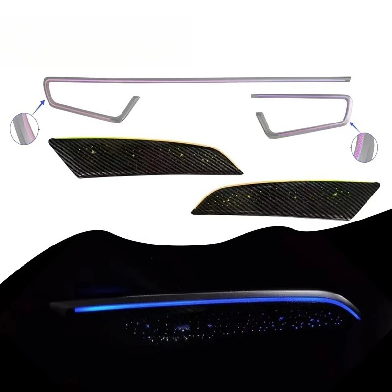 LHD/RHD Car Interior Ambient LED Light Starry Sky 64 Color Kit for Toyota Corolla Cross/Frontender 2022-2024 Auto Lighting