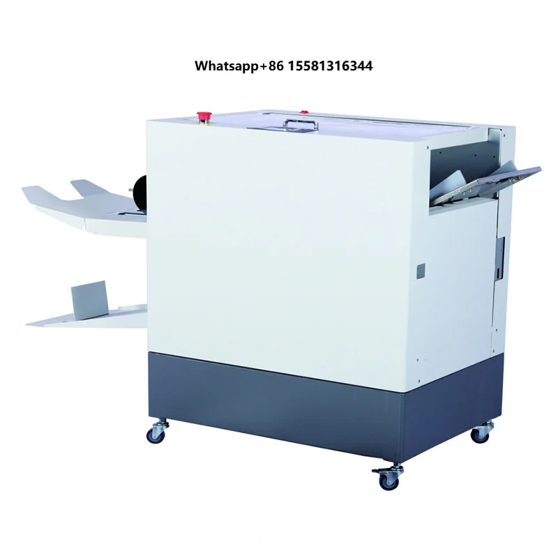 M5 Automatic Brochure Making Machine A3 Catalog Folding Machine A4 Staple Binding Manual Stapler Saddle Line Printing Shop