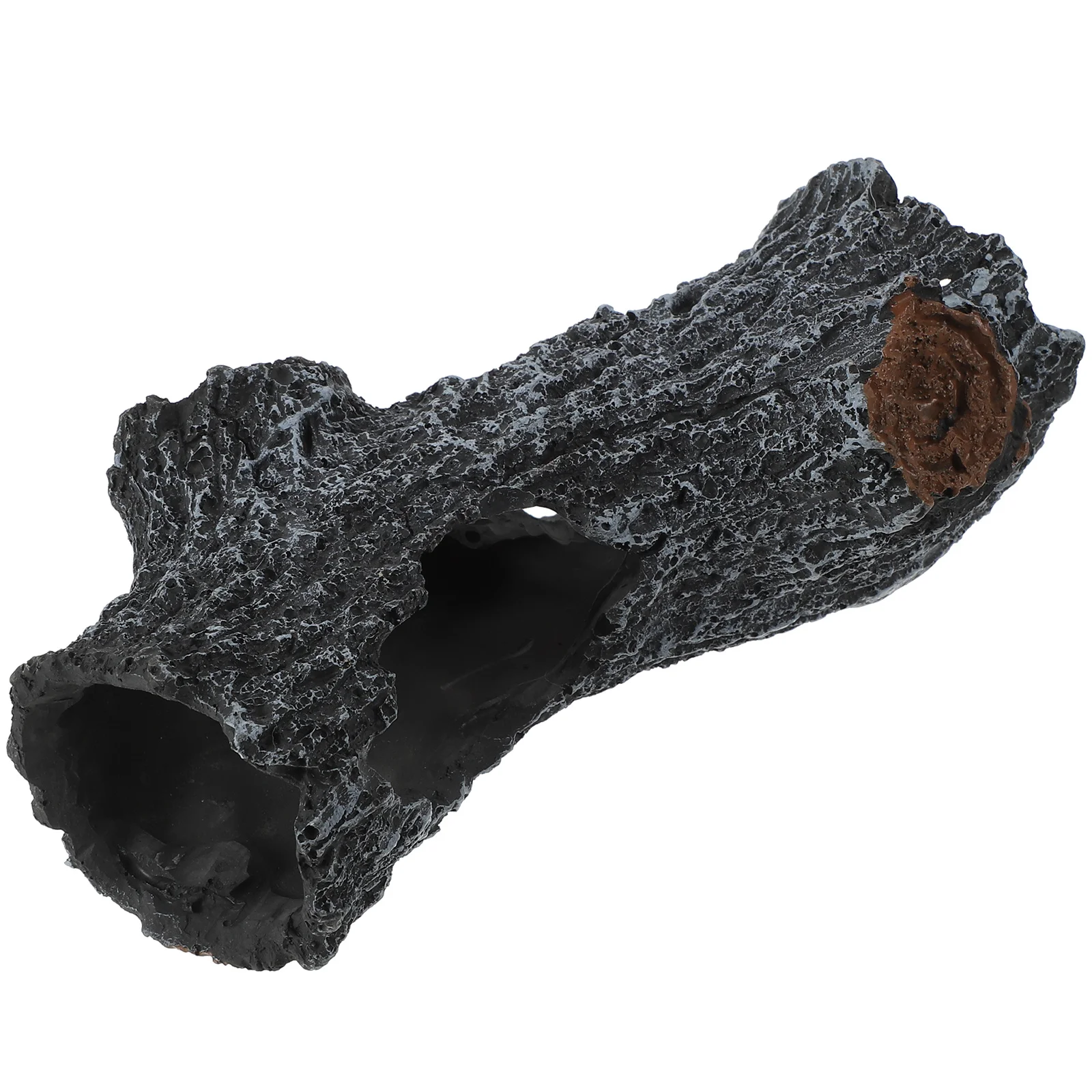 

Decorative Reptile Trunk Hideout for Small Reptiles Vivid Tree Hole Design Dark Environment Comfortable Safe Material Terrarium