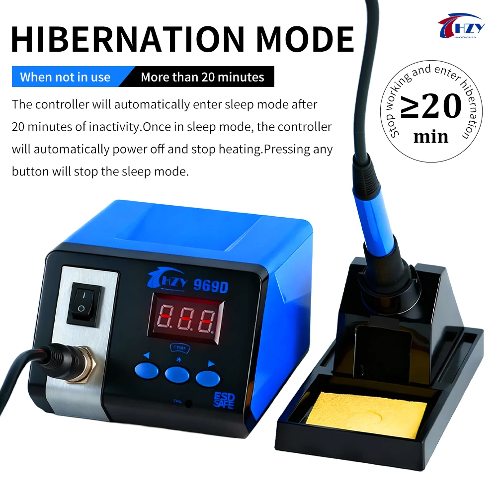 HZY 969D 75 واط سبيكة لحام محطة لحام قابل للتعديل درجة حرارة ثابتة الكهربائية سبيكة لحام محطة لحام إصلاح #2