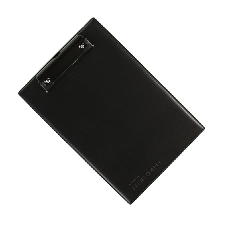 Prancheta couro com gancho suspensão retrátil Placa escrita conferência couro