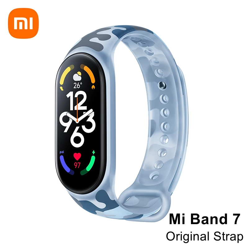 Original Xiaomi Mi 6สายสีชมพูสีม่วงงาช้าง Olive สีฟ้าสีดำอุปกรณ์เสริมสมาร์ทสำหรับ Xiaomi Mi Smart Band 6 NFC