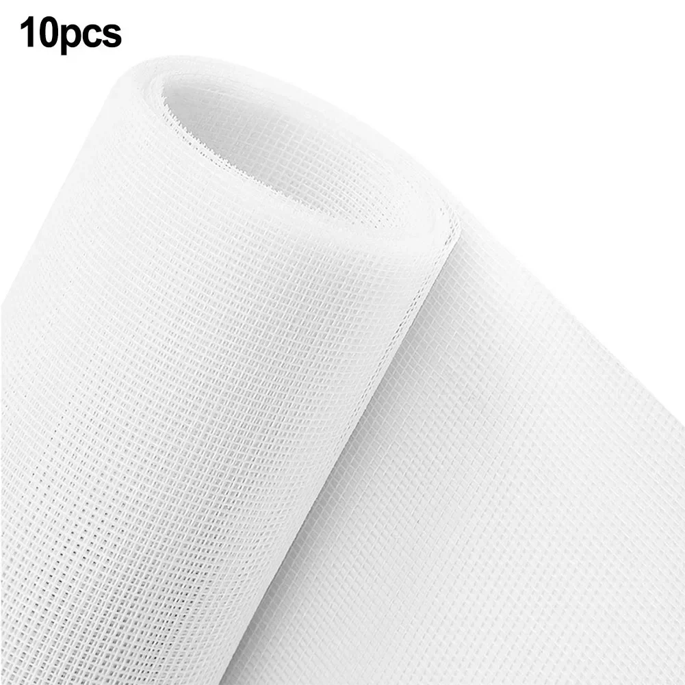 Bottom Grid Mat 10Pcs Flower Pot Hole Mesh Pad Round Bottom Grid Mat Drainage Plant for Bonsai and Potted Plants