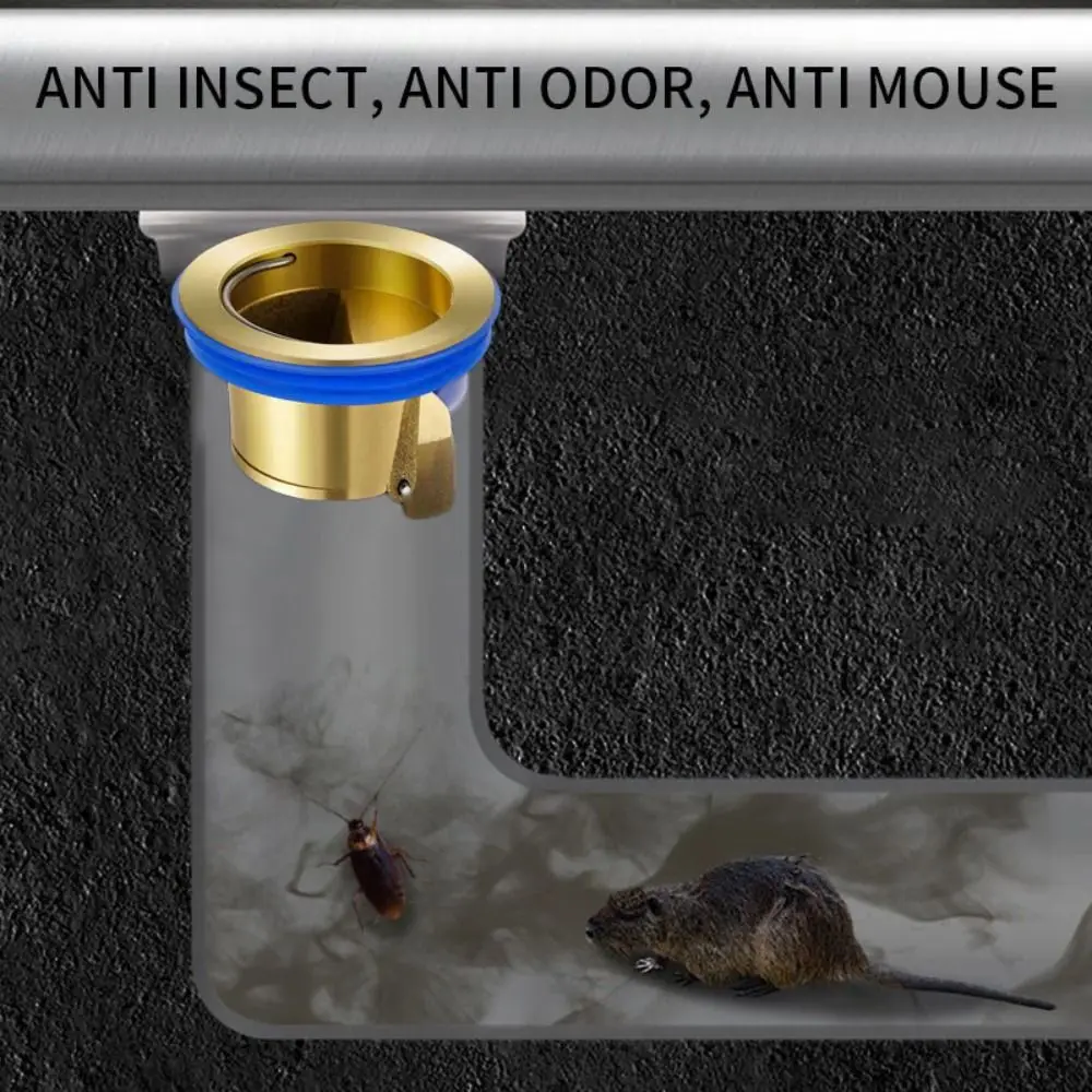 Anti-smell Odor Proof Floor Deodorant Core Water Drain Filter Floor Strainer Plug Drain Valve Odor-resistant Trap Siphon