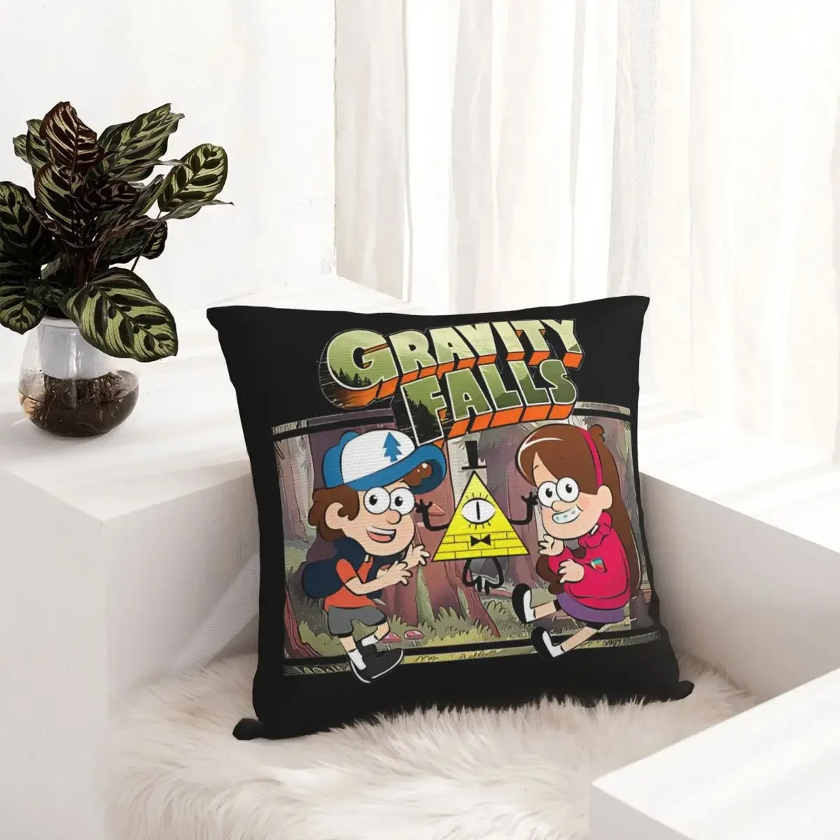 Gravity Falls Bill Cipher Pillowcase Printing Cushion Cover Decorations Cartoon Pillow Case Cover Bedroom Dropshipping 45*45cm