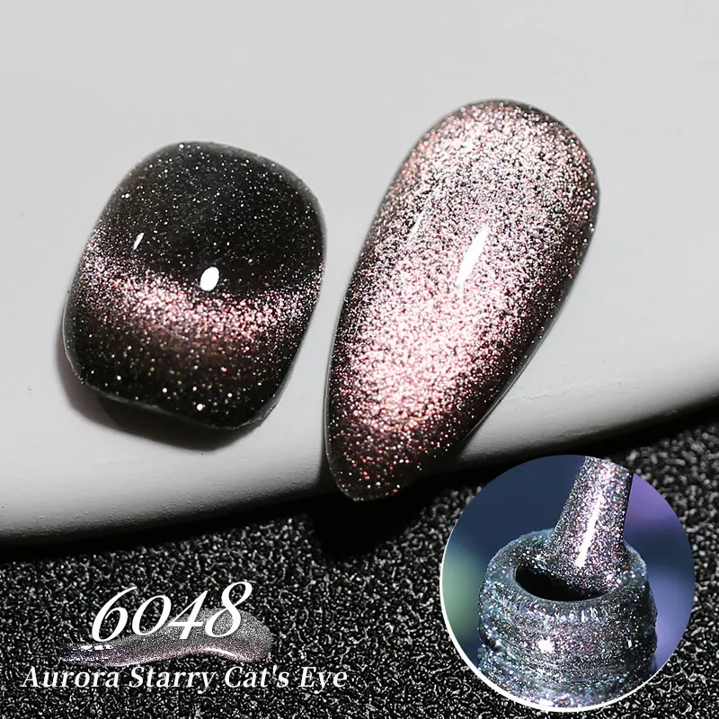 Arte clavo 9d reflektieren des Katzenauge magnetisches Gel Nagellack Glitter Laser holo graphisch semi permanent UV-Gel Nail Art Gel einweichen