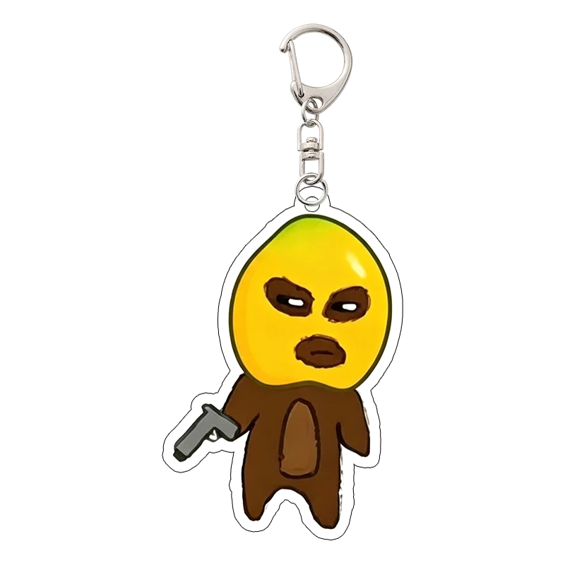 Fruit Funny Emoticons Backpack Hanging Ornaments Cartoon Pendant Hot Decoration Affordable Jewelry Accessories Collection Gifts