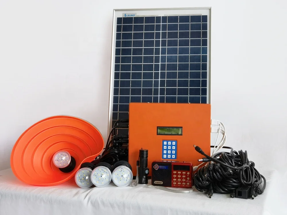 Off grid Solar energy storage power systems 20W 10W Portable DC Solar Generator Solar home System pay as you go