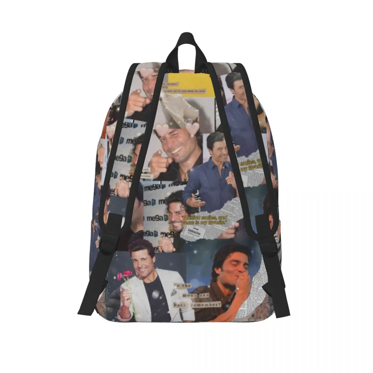 Chayanne-mochila de artista de cantante Pop latino para hombres y mujeres, bolso de hombro universitario duradero, informal, para estudiantes de negocios