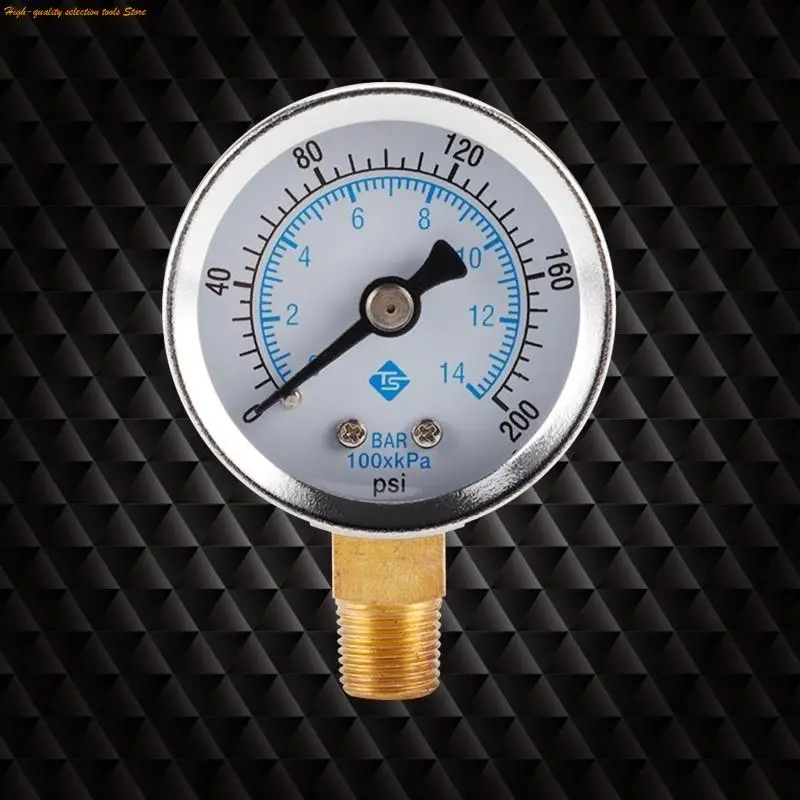 203F Stainless Dual Scale Economical All-Purpose Pressure Gauge 0-200psi/0-14bar