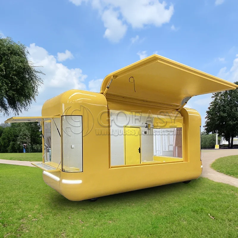 Mobile Food Kiosk Hot Dog Stand Concession Trailer Ice Cream Trucks Taco Cart Sweet Corn Shop Small Fast Food Trailer view 3