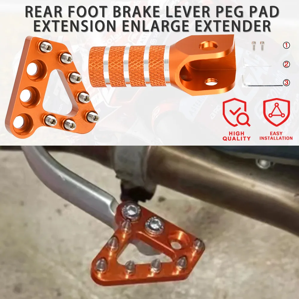 

Rear Foot Brake Lever Peg Pad Extension Enlarge Extender FOR 690 DUKE SUPERMOTOR SMC 950 SUPERENDUROR 950 990 ADVENTURE S ADV