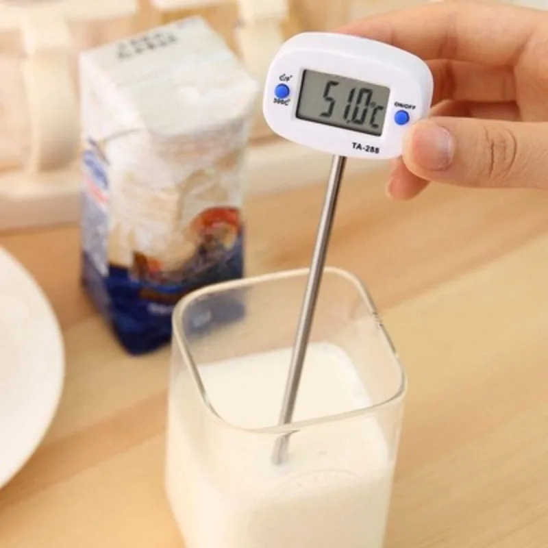 TA288 Needle Food Thermometer Kitchen Food Oil Thermometer Milk T Water  Electronic