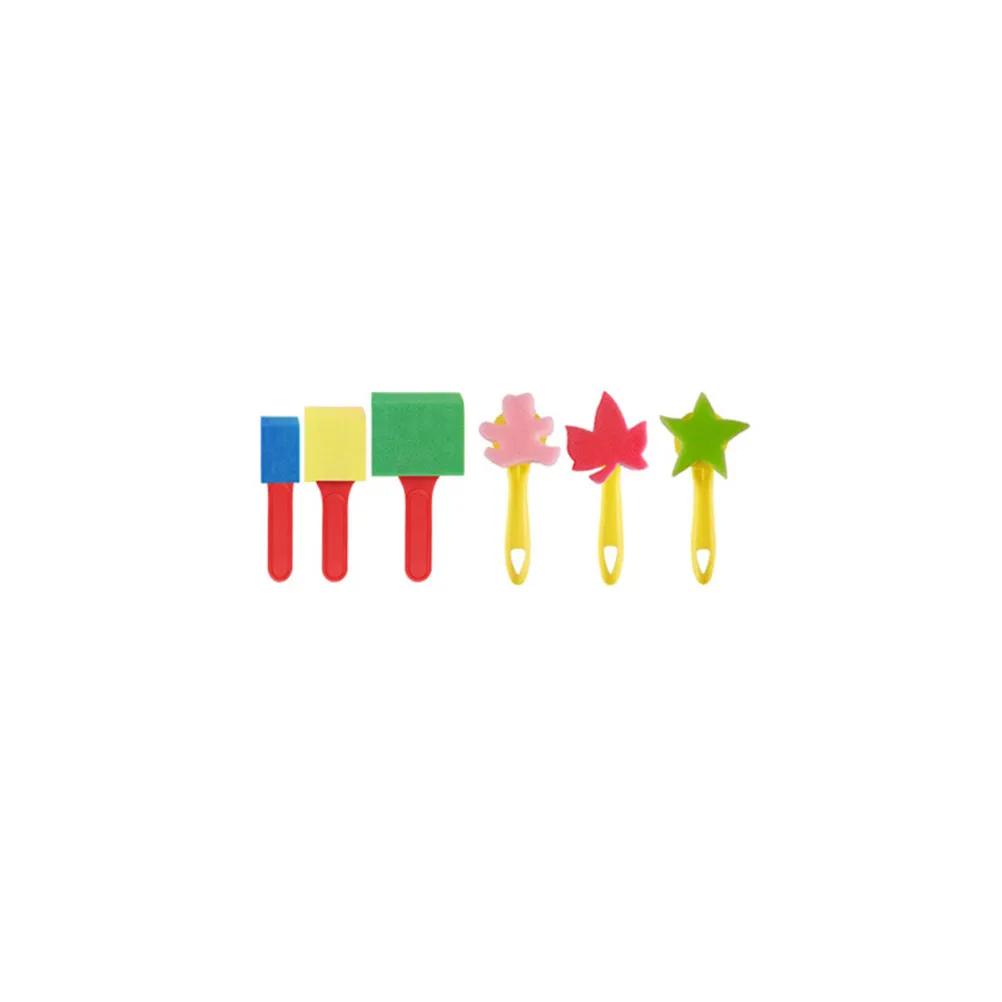 子供用diy落書きペイントセット画材スポンジブラシさまざまなサイズと形状の創造的な描画ツール子供の想像力を刺激する