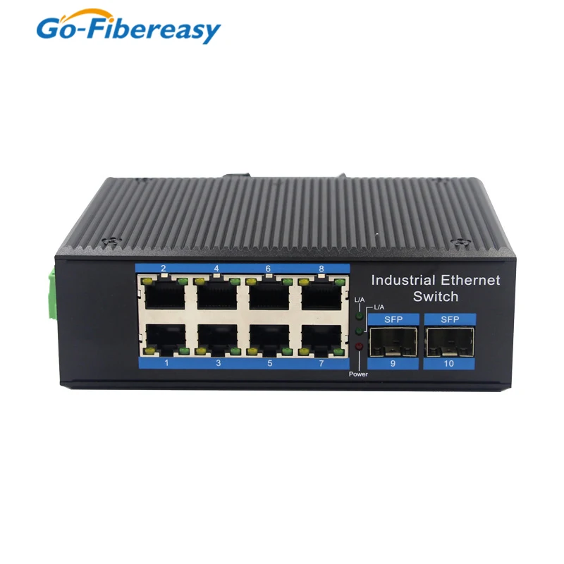 Imagem -03 - Switch Ethernet de Alumínio com Portas Gigabit Switch Poe Industrial l2 Mais Suporte de Gerenciamento Ieee802.1ad Q-in-q Empilhamento Vlan Robusto Ip40