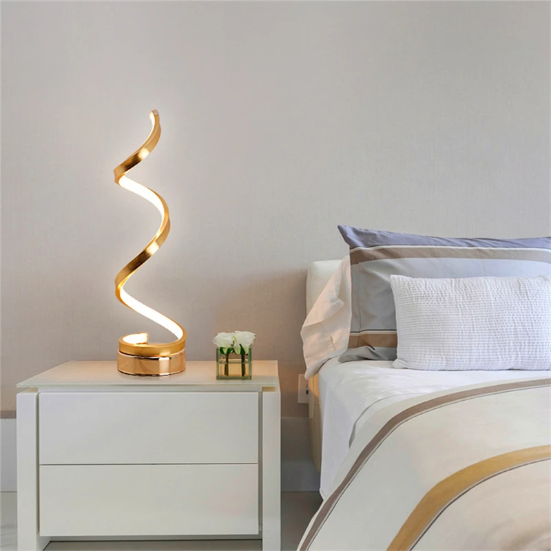 

Creative Led Table Lamp Bedroom Bedside Living Room Table Lamps Iron Art Romantic Home Art Decoration Dersonality Light Fixture