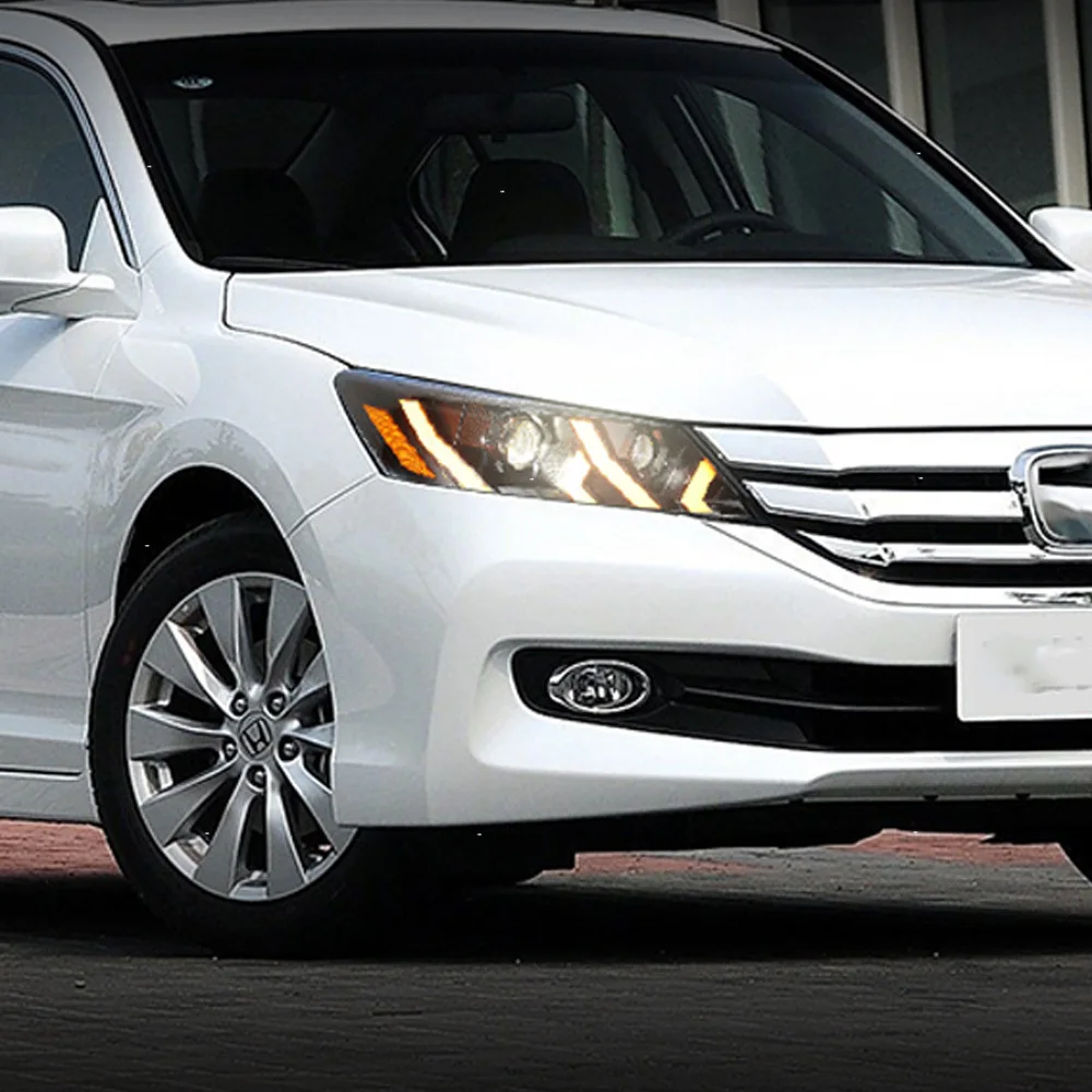 

Car Headlight Assembly For Honda Accord 9th 2013-2015 Upgrade LED Lamborghini Style Projector Lens Car Tool Taillight