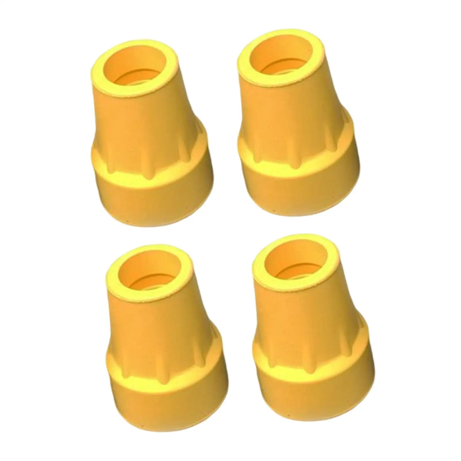 4 Pieces 7/8inch Rubber Walking Cane Tips Replacement Good Performance Thick