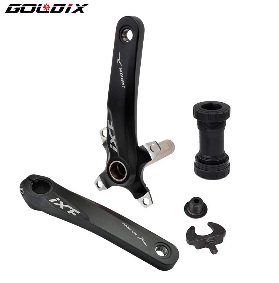 IXF MTB bike crankset bicycle hollow integrated crank modified single disc 104BCD 32 34 36 38 40 42T crankset bottom bracke