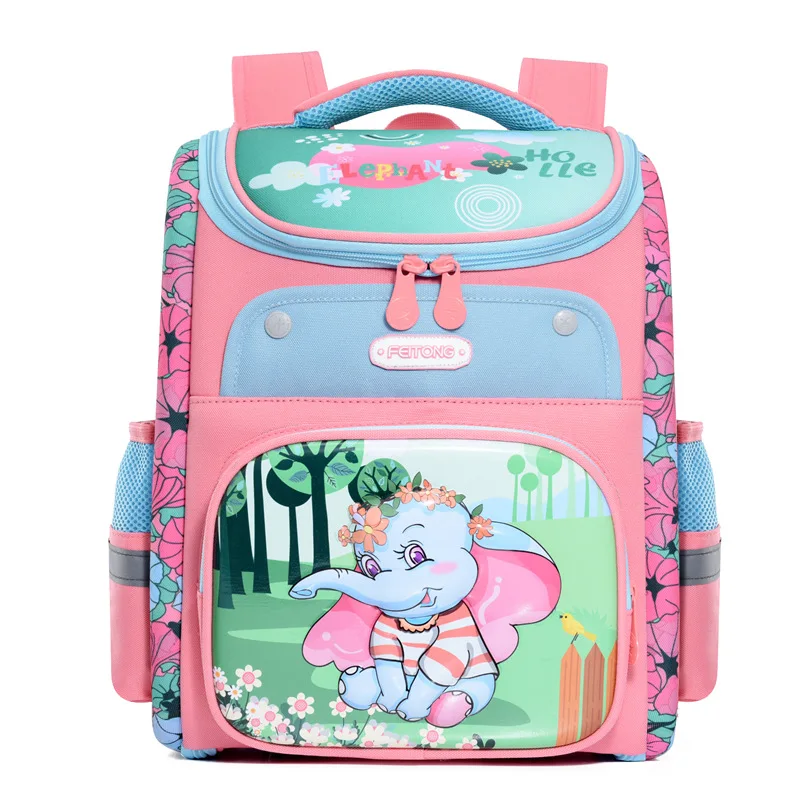 Children School Bags for Girls Orthopedic Waterproof Backpacks Child Cartoon Printed Book Bag 3D Satchel Knapsack