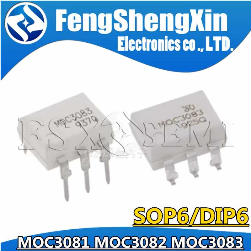 10PCS MOC3080 MOC3081  MOC3082 MOC3083 DIP6 DIP SOP6 SOP optical coupler