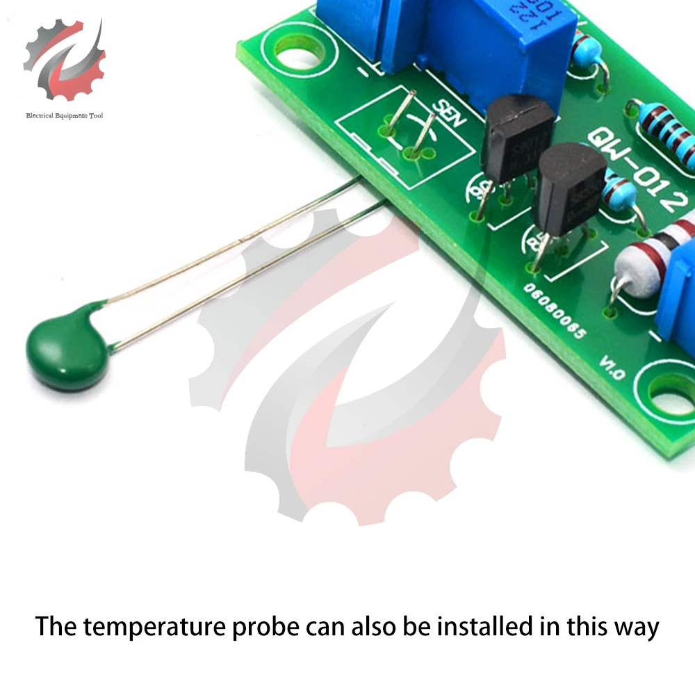 DC12V  Fan Control Module Automatic Temperature Control Module Governor With Probe for Computer Amplifier Fan Equipment Diy Kit