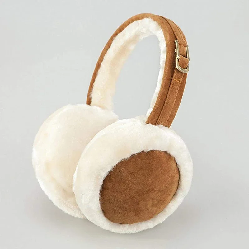 Plush Ear Muffs Warmer Foldable Ear Cover for Women Men Winter Warm Earflaps Outdoor Cold Protection Ear-Muffs Ear Cover Fashion