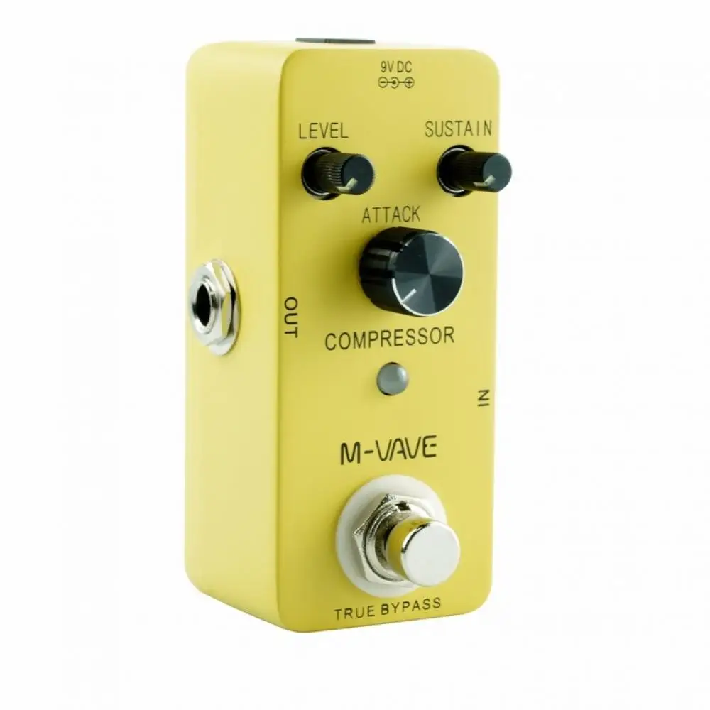 

M-VAVE Effect Guitar Pedal Classic COMPRESSOR Compress Zinc Alloy Shell CUVAVE True Bypass Compressor Guitar Pedal Sandwich Comp