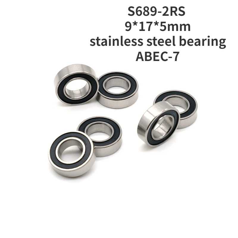 S689-2RS Micro bearing 9*17*5mm stainless steel bearing ABEC-7