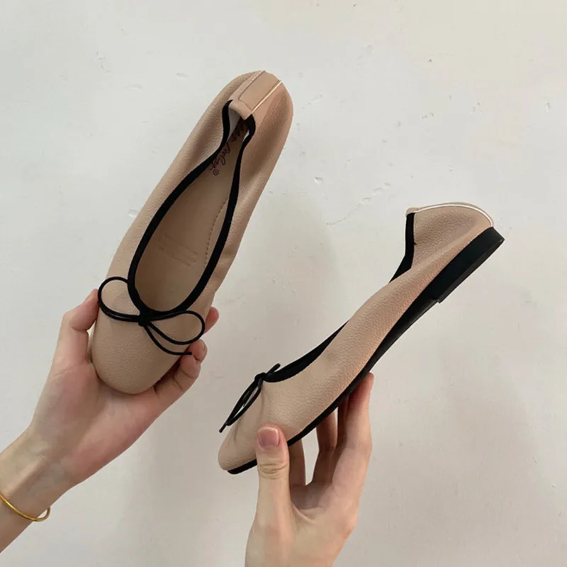 Bailamos Women Flat Heel Shoes Female Flats casual Ballet Dancing Shoes Foldable Sole Boat Shoes Summer Slip On Slipper Mules Sl